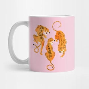 Three fierce tigers Mug